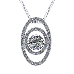 Chandelier Dancing Stone Necklace Pendant